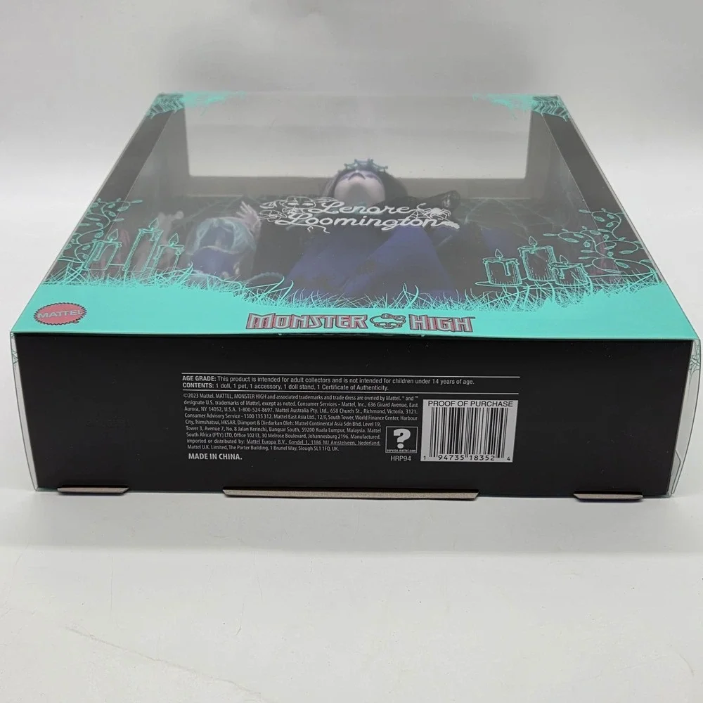 NEW Monster High Designer Series LENORE LOOMINGTON Doll With Mattel Shipper Box